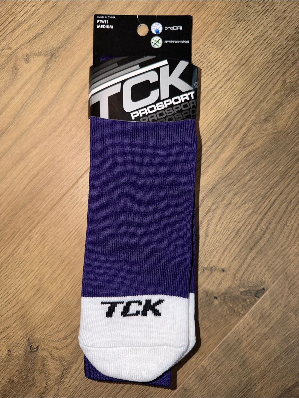 TCK ProSport Over the Calf Tube Socks - Purple/White